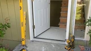 Jeld Wen Front Door Installation  Really crappy products and craftsmanship PART 1 [upl. by Gavrilla]