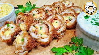 CHICKEN CORDON BLEU WITH 2 SPECIAL SAUCES [upl. by Ainesell847]