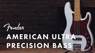 American Ultra Precision Bass  American Ultra Series  Fender [upl. by Mcspadden923]