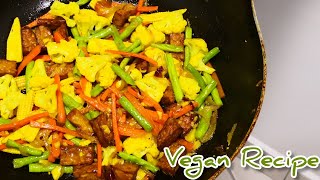 TEMPE  TEMPEH GORENG KUNYIT Stir Fry Tempeh with Turmeric 天贝炒黄姜  Malaysian style Chef Dave [upl. by Quartus]