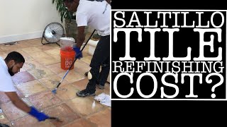 Tile Refinishing  Cost To Refinish Saltillo Tile [upl. by Akalam]