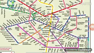 Delhi Metro Map [upl. by Nodaj]