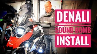 BMW R1200GS Denali Sound Bomb Installation with the Hex EZcan [upl. by Analra]