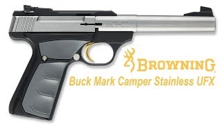 Browning Buck Mark Camper Stainless UFX Review [upl. by Enitnemelc]