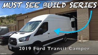 Ford Transit Camper Conversion Vanlife Build Series Part 1 Layout Subfloor and Factory Wiring Tuck [upl. by Hesler]