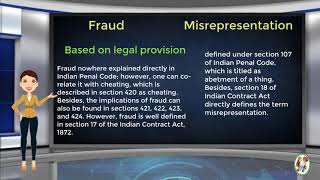 What is Difference Between Fraud amp Misrepresentation [upl. by Galvan]