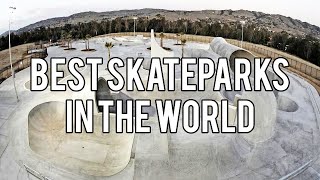 10 BIGGEST Skateparks In The WORLD US UK Canada Australia China [upl. by Annaiv]