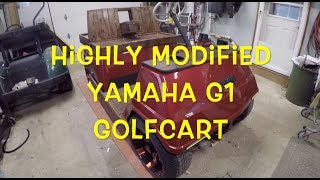 Highly Modified Yamaha G1 GolfCart [upl. by Nosauq]