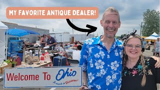 Ohios BIGGEST Flea Market Buying amp Selling Vintage and Antiques [upl. by Aehs]