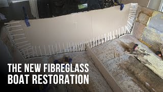 Cutting Transom amp Stringers  The NEW Fibreglass Boat Restoration Project  Part 4 [upl. by Katey]