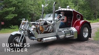 Custom Trike Looks Like A Semitruck [upl. by Calv]