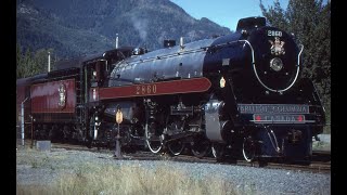 Canadian Pacific steam locomotive quotRoyal Hudsonquot 2860  Vancouver to Squamish British Columbia [upl. by Tuppeny]