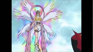 Gatomon Digievoluciona a Angewomon  Muerte de Myotismon HQ [upl. by Kendra]