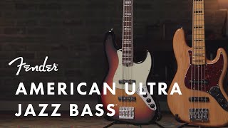 American Ultra Jazz Bass  American Ultra Series  Fender [upl. by Chiarra497]