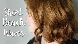 Frisuren für dünne kurze Haare  5 Minuten Undone Beachwaves [upl. by Jeromy]