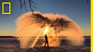 Here’s How Boiling Water Can Turn Into Ice  National Geographic [upl. by Oina]