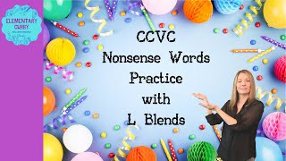 CCVC Nonsense Words with L Blends Practice [upl. by Pulchi]