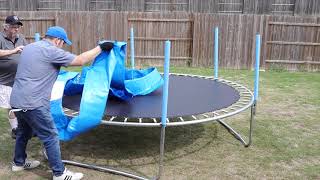 How to assemble a Triple Tree 10FT Trampoline [upl. by Bramwell950]