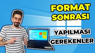 Format Sonrası Yapılması Gerekenler  Windows 10 Kurulum Sonrası Ayarlar [upl. by Albin365]