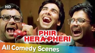 Phir Hera Pheri Nonstop Comedy Scenes  Akshay Kumar  Paresh Rawal  Rajpal Yadav  Sunil Shetty [upl. by Fionna]