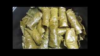 DOLMADES Homemade stuffed grape leaves [upl. by Streetman]