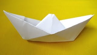 Como hacer un barco de papel  how to make a paper boat [upl. by Namzzaj]