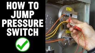 How to Jump Pressure Switch on Furnace [upl. by Ahsienat]