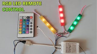 RGB SMD LED IR Remote control  24 Key function  part3 [upl. by Mcconaghy]