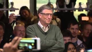 Bill Gates welcomes Satya Nadella Microsoft CEO [upl. by Hinckley402]