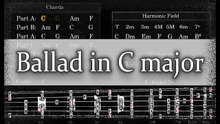 Backing Track  Ballad in C major [upl. by Earal701]