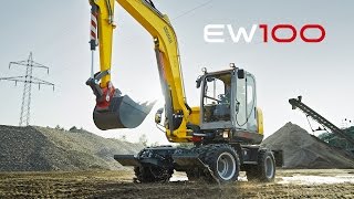 Wacker Neuson Wheeled Excavator EW100 [upl. by Kevon]