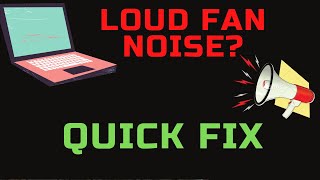 LOUD LAPTOP FAN NOISE  QUICK FIX 2024 [upl. by Eniamert680]