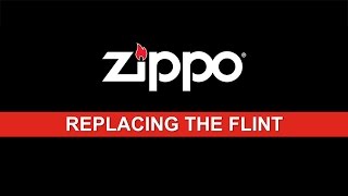 Zippo Instructional Replacing the Flint [upl. by Levona404]