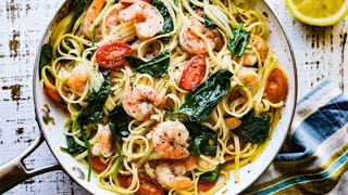 Shrimp Scampi with Spinach and Tomatoes [upl. by Rosco]