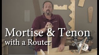 Mortise amp Tenon Joinery with a Router [upl. by Akirdnuhs]