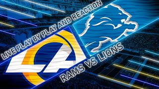 Rams vs Lions Live Play by Play amp Reaction [upl. by Botsford]