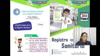 CURSO DE INTRODUCCIÓN  REGISTRO SANITARIO DE DIGESA [upl. by Ellinad]