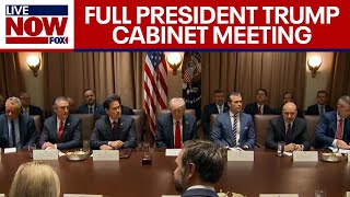 Trump Cabinet Meeting President Trump hosts meeting with Elon Musk DOGE  FULL [upl. by Heins]