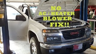 20032012 ChevroletGMC ColoradoCanyon HVAC Blower Motor Fix [upl. by Nessim]