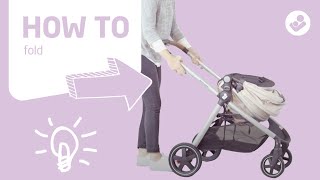 MaxiCosi  Zelia stroller  How to fold [upl. by Akinar]