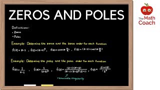 Zeros and Poles  Removable Singularity  Complex Analysis 7 [upl. by Bentlee]