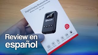 ReceptorTransmisor de audio bluetooth y FM recargable K6 review en español [upl. by Zenobia363]