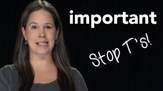 How to Pronounce IMPORTANT  American English [upl. by Martz]