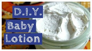 DIY Baby Lotion  Homemade  Improves Eczema and Baby Acne [upl. by Aleibarg]