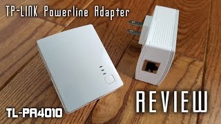 TPLINK TLPA4010 Powerline Internet Adapter REVIEW [upl. by Saffian]