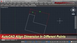 AutoCAD Align Dimension In Different Points [upl. by Aiekam418]