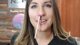 Nose Wax Demo On Myself [upl. by Ellard]