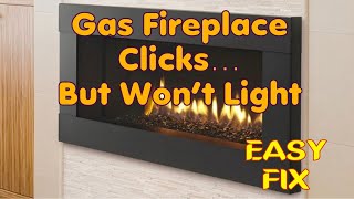 ✨ Gas Fireplace Clicks But Won’t Light🔥 FIXED ✨ [upl. by Yud]