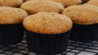 Super Moist Banana Muffin Recipe [upl. by Ary555]