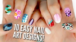 10 Easy Nail Art Designs for Beginners The Ultimate Guide [upl. by Worlock36]